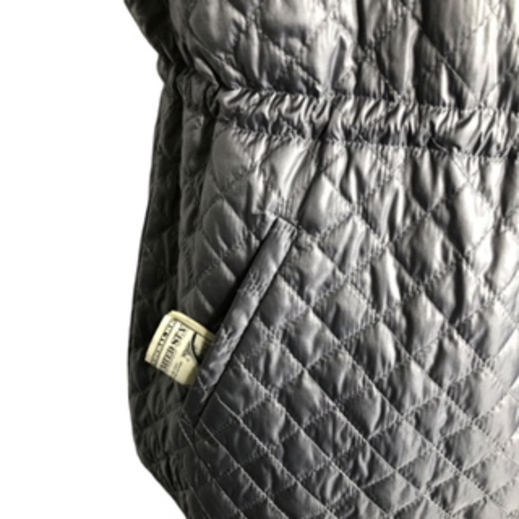 No Brand Label Long Reversible 2-way Zip Mock or Flat Laid Collar Vest Size L - Picture 10 of 12